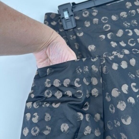 SUN KIM Womens Skirt Polka Dot Black Beige Balloon Style Size S Made in USA - Picture 4 of 8